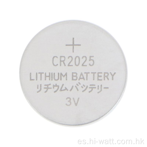 Batería de litio CR2025 de pila de botón de larga duración HW